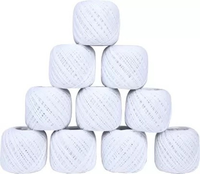 ridhi collection white Thread(130 m Pack of10)