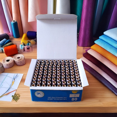 DEALDASH Multicolour Thread(150 m Pack of100)