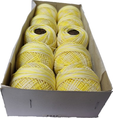 Bigmegamart Mercer Crochet Cotton Thread Yarn for Knitting and Craft Balls (No.1217) Thread(90 m Pack of10)