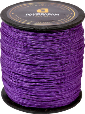 DAMODARAM 1mm Nylon Macrame Thread Cord For Art Craft & DIY Projects (Jambli Violet) Thread(100 m Pack of1)