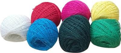 VAHISSH Multicolor Thread(50 m Pack of7)