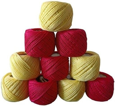 Sygnius Light Yellow + Rani Pink Thread(30 m Pack of10)