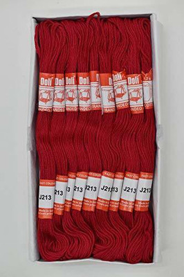 Hunny - Bunch Doli Stranded Cotton Skiens Cross Stitch Embroidery Threads(Shade no. 213) Thread(8 m Pack of25)
