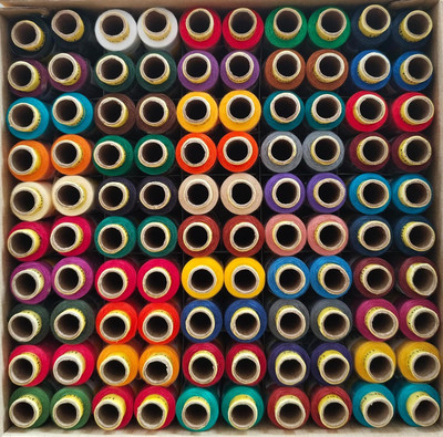 Palak Yarn Multicolor05 Thread(150 m Pack of100)