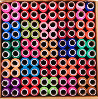 DEALDASH MULTICOLOUR Thread(150 m Pack of100)