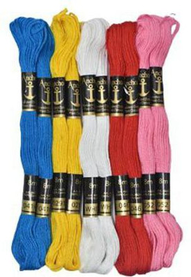 Hunny - Bunch Anchor Mix Set 1 Thread(80 m Pack of10)
