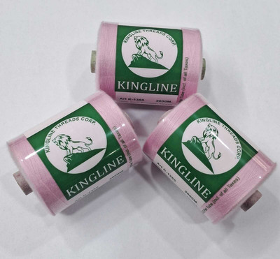 KINGLINE Baby Pink Thread(2000 m Pack of3)
