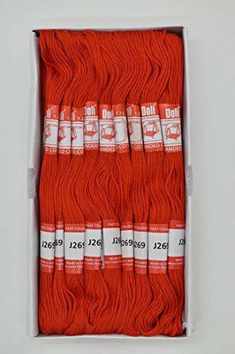 Hunny - Bunch Doli Stranded Cotton Skiens Cross Stitch Embroidery Threads(Shade no. 269) Thread(8 m Pack of25)