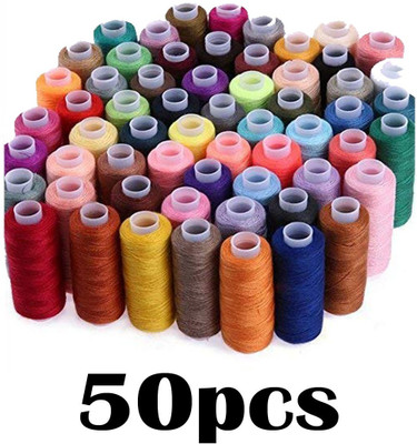 NEWBOOKEY Multicolor Thread(150 m Pack of50)