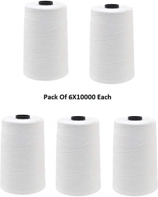 DIARA White Thread(10000 m Pack of6)