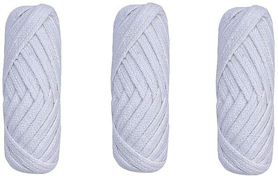 JKB TRADERS White Thread(10 m Pack of3)