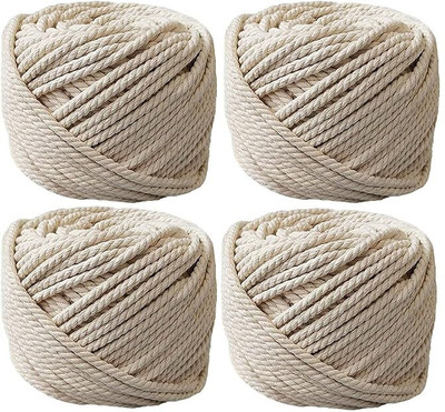 Manvikram WHITE Thread(15 m Pack of4)