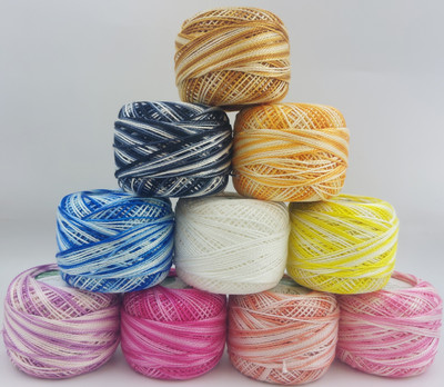 ARTPARASITE Anchor Crochet Thread Cotton Balls Embroidery Size 8 Pearl Fast Color 2 ply Thread(90 m Pack of10)