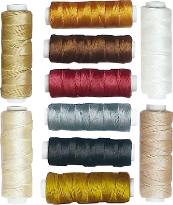 ANWALA MARKA Multicolor Thread(1 m Pack of10)