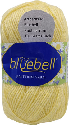 ARTPARASITE 100g Hand Wool & Acrylic Yarn for Crochet Knitting and Crafting Projects Lemon Thread(300 m Pack of1)