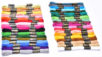 KNIT KING 40 Mixed Color4 Thread(8 m Pack of40)