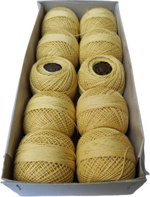Quickcollection Thread Cotton Embroidery Balls (Dn No. 301) Thread(90 m Pack of10)