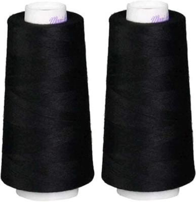 LuvStock Black Thread(20000 m Pack of2)