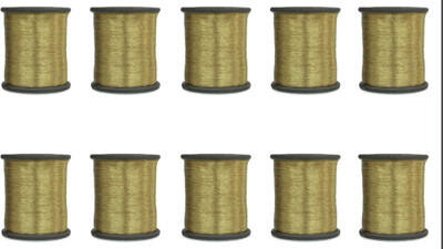 Kavch LIGHT GOLD OR CHIKOO Thread(1000 m Pack of10)