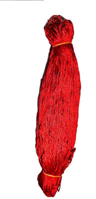 manrish Red Malai Dori For Craft, Embroidery, Beading, Jewelry Making,DIY Thread(50 m Pack of1)