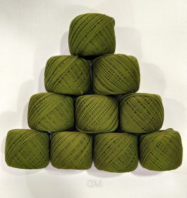 Lipsa Enterprise MENDI GREEN Thread(30 m Pack of10)