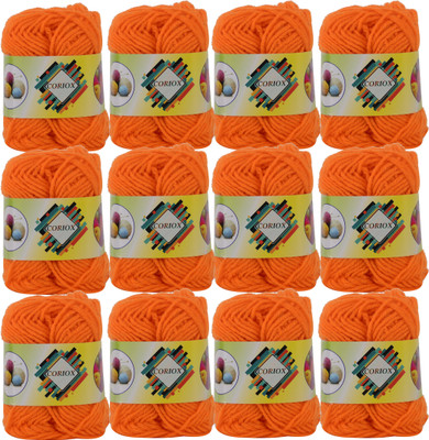 coriox Orange Thread(100 m Pack of12)