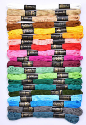 Simi Enterprise 20 Pc Multicolor11 Thread(8 m Pack of20)