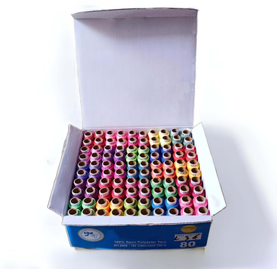 DEALDASH Multicolour Thread(150 m Pack of100)