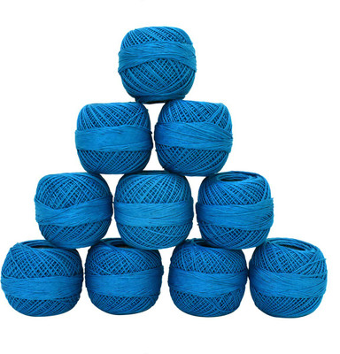 Embroiderymaterial Blue Crochet Cotton Thread(130 m Pack of10)
