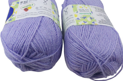 ARTPARASITE Vardhman Bluebell Wool Knitting Ball Hand Knitting Wool Yarn 100 Gram 300m Sky Thread(300 m Pack of2)
