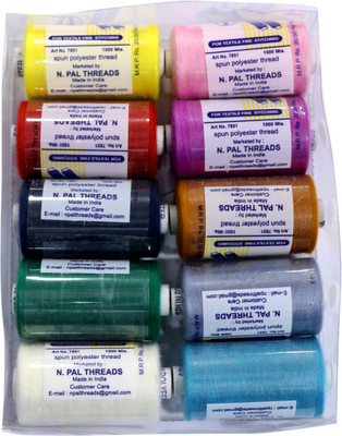 TOREX MULTICOLOR Thread(1000 m Pack of10)