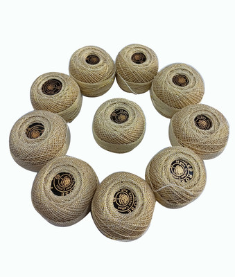 Quickcollection Red Rose Embroidery Crochet Yarn Ball Stitching Thread Dn. No. OW Thread(90 m Pack of10)