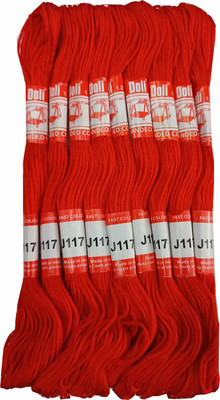 Jully Doli Thread Skeins/ Long Stitched Embroidery Stranded Cotton J117 Thread(8 m Pack of25)