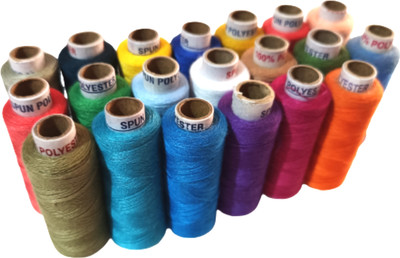 Clezaro Multicolor Thread(300 m Pack of20)
