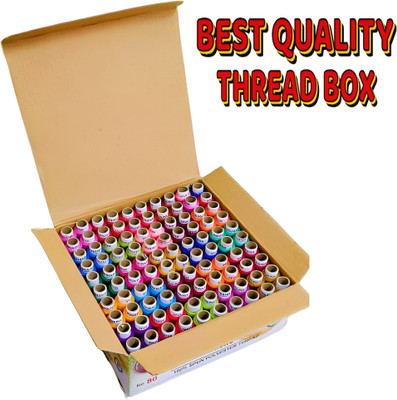 DEALDASH Multicolour Thread(150 m Pack of100)