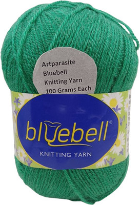 ARTPARASITE 100g Hand Wool Yarn Ball Perfect for DIY Crochet & Knitting Creations Green Thread(300 m Pack of1)