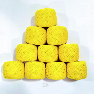 SHOPOBOX Lemon Yellow Thread(30 m Pack of10)
