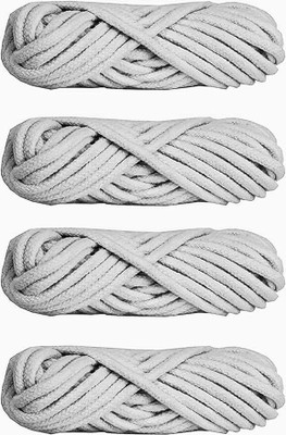 JKB TRADERS White Thread(40 m Pack of4)