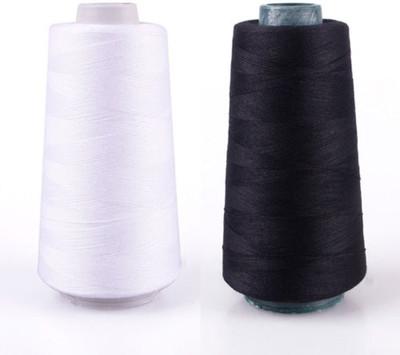 REALMARA Black & White Thread(3000 m Pack of2)