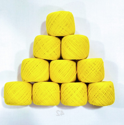 Lipsa Enterprise lemon yellow Thread(30 m Pack of10)