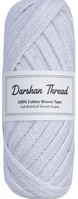 Darshan Hosiery White Thread(1.32 m Pack of1)