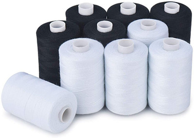 HPGM black white Thread(800 m Pack of10)