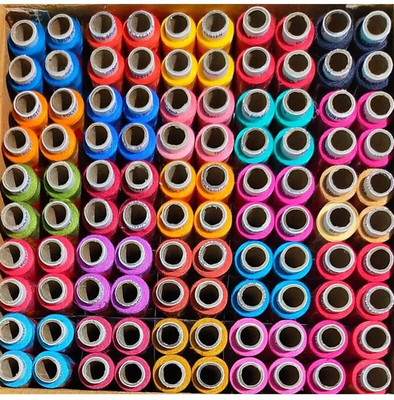TRENDY ONE MULTI-COLOR-3 Thread(130 m Pack of50)