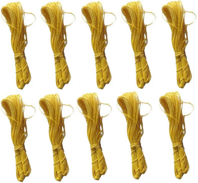 LightZone YELLOW MITHLA JANEU, YAGYOPAVIT Thread(180 m Pack of2)