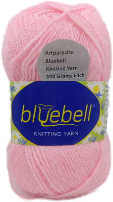 ARTPARASITE Soft Acrylic Yarn for Knitting Crochet Wool Ball Needles Crochet Hook Baby Pink Thread(300 m Pack of1)