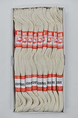 Hunny - Bunch Doli Stranded Cotton Skiens Cross Stitch Embroidery Threads(Shade no. 285) Thread(8 m Pack of25)