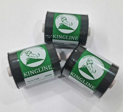 KINGLINE Black Thread(2000 m Pack of3)