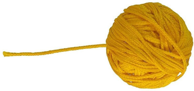 LightZone Silk Dhaga, Yellow Thread, Nazar Dhaga -30 Mtr Thread(30 m Pack of2)