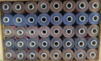 TOREX 2 PLY 800 Meter Polyester Sewing Threads 5 Shades of Brown Thread Thread(800 m Pack of40)