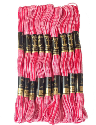 ANCHOR Light pink Thread(8 m Pack of15)